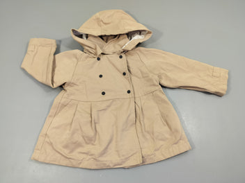 Veste à capuche beige