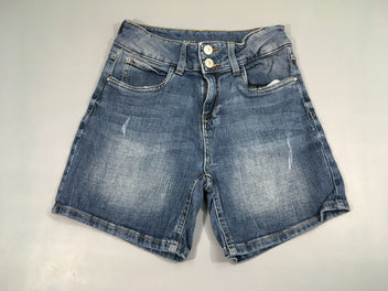 Short jean à revers