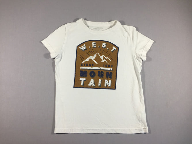 T-shirt m.c blanc WEST, moins cher chez Petit Kiwi