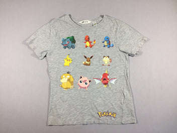 T-shirt m.c gris flammé - Pokemon