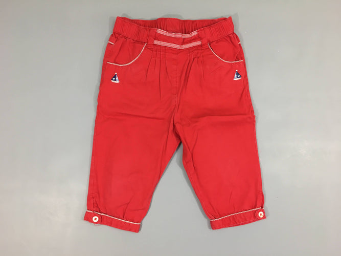 Pantalon 3/4 chino velours léger Bateau, moins cher chez Petit Kiwi