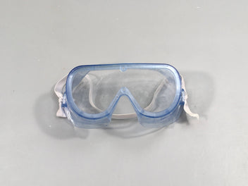 Lunettes de prote.ction souples bleutées pour enfant-traces d'usure!