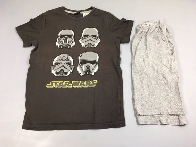 Pyjashort 2pcs jersey gris foncé Star Wars, moins cher chez Petit Kiwi