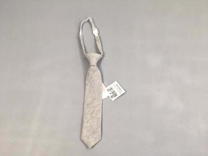 NEUF cravate gris chiné, moins cher chez Petit Kiwi