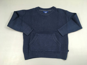 Pull bleu foncé texturé