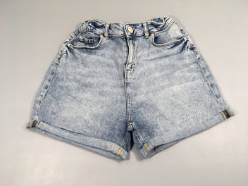 Short jean à revers