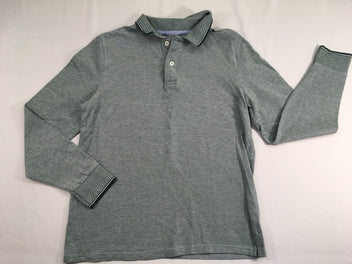 Polo ml gris-vert