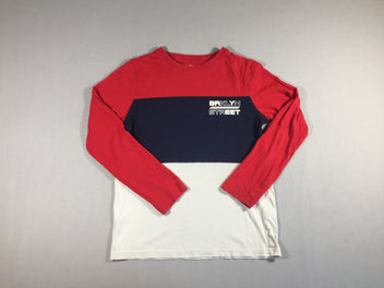 T-shirt m.l rouge /bleu marine/blanc