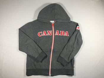 Sweat zippéà capuche gris CANADA