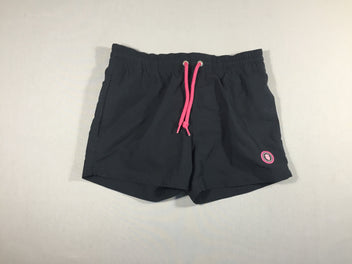 Maillot Short noir - cordon rose