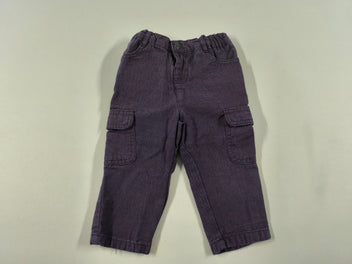 Pantalon cargo bordeaux/gris