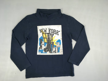 T-shirt m.l col montant un peu usé New York