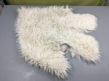 Tapis peluche ours blanc