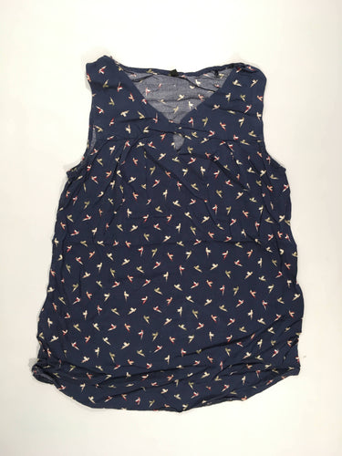 Blouse s.m bleu foncé  oiseaux 38, moins cher chez Petit Kiwi