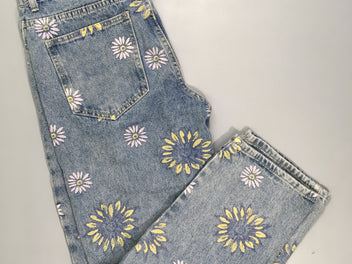 Jeans fleuri 30