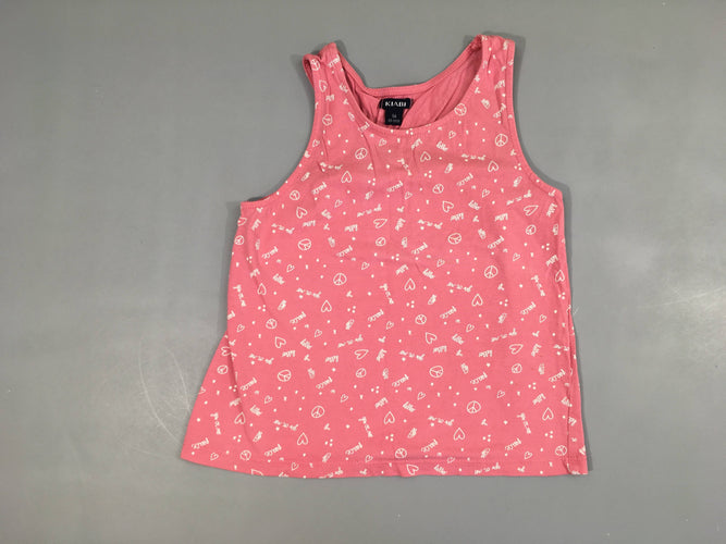 T-shirt s.m rose coeurs, moins cher chez Petit Kiwi