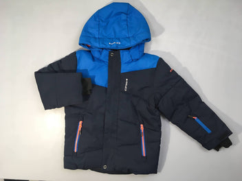 Veste de ski bleu foncé/bleu  à capuche  Icepaek