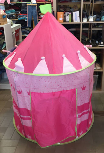 Tente pour enfant rose chateau de princesse, moins cher chez Petit Kiwi