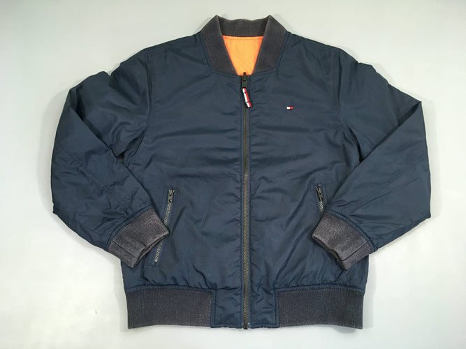 Veste légère réversible bleu foncé/orange, moins cher chez Petit Kiwi