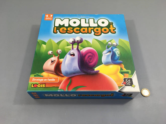 Mollo l'escargot, 4-7a, Gigamic, moins cher chez Petit Kiwi