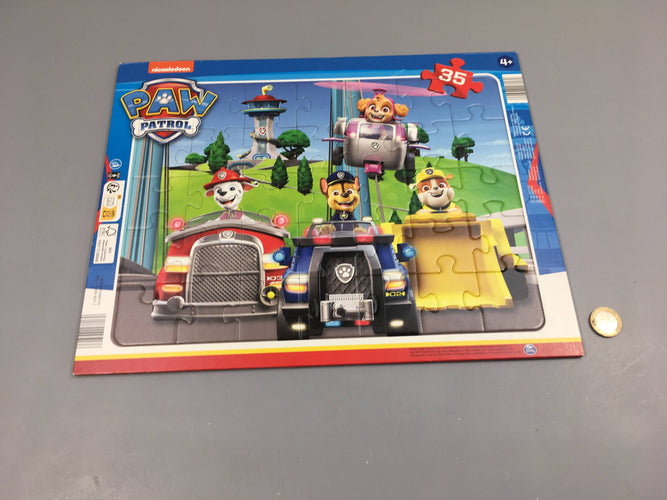 Planche puzzle Paw Patrol Véhicules 35 pcs +4a, moins cher chez Petit Kiwi