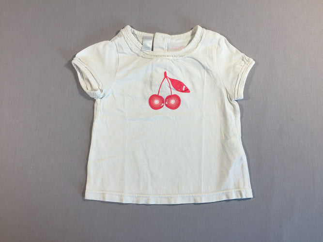 T-shirt m.c cerises, moins cher chez Petit Kiwi