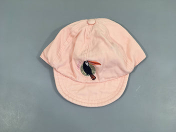 Casquette souple toile rose Toucan