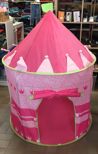 Tente pour enfant rose chateau de princesse, moins cher chez Petit Kiwi