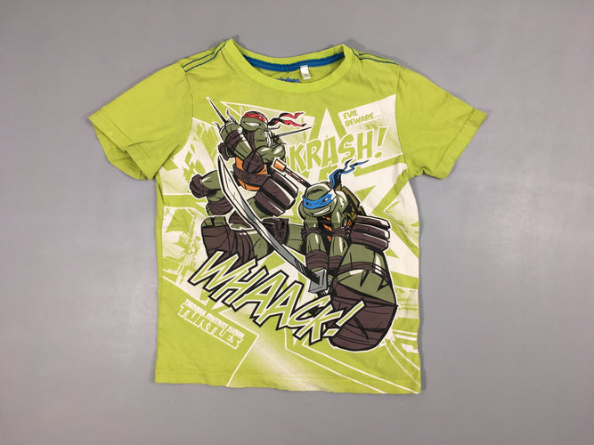 T-shirt m.c vert Turtles, moins cher chez Petit Kiwi