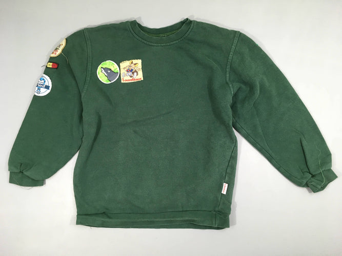 Sweat vert Louveteaux, moins cher chez Petit Kiwi