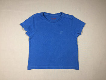 T-shirt m.c bleu dur uni