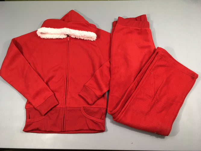 Pyjama 2 pcs polar rouge Noël, moins cher chez Petit Kiwi