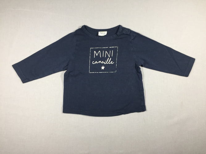 T-shirt m.l bleu marine MINI Canaille, moins cher chez Petit Kiwi