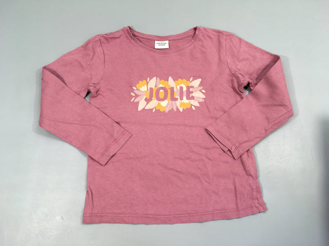 T-shirt m.l rose Jolie, moins cher chez Petit Kiwi