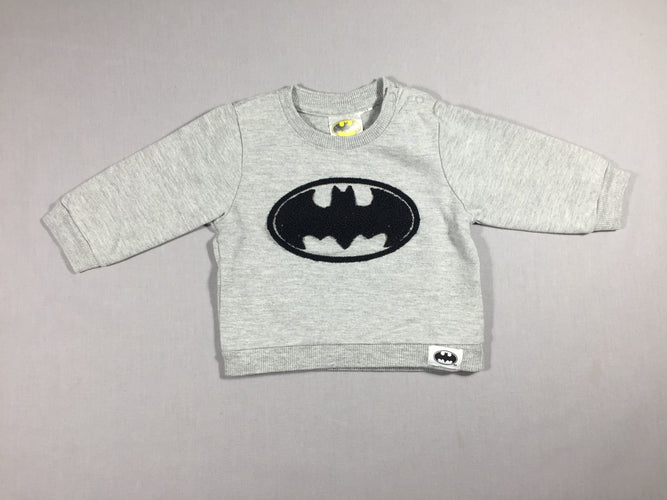 Sweat gris Batman, moins cher chez Petit Kiwi