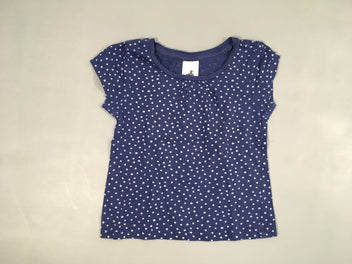 T-shirt m.c bleu pois clairs