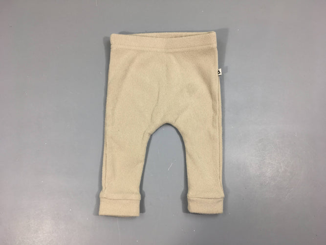 Pantalon velours côtelé beige, bouloché, moins cher chez Petit Kiwi