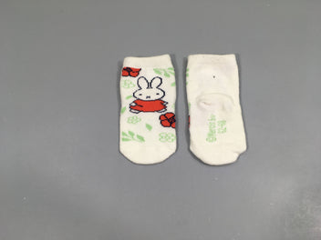 Chaussettes blanches fleurs Miffy