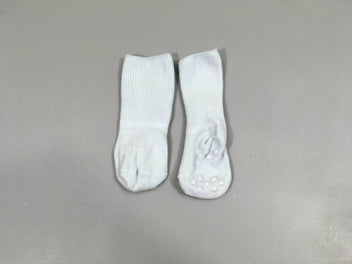 Chaussettes anti-dérapantes bleu clair