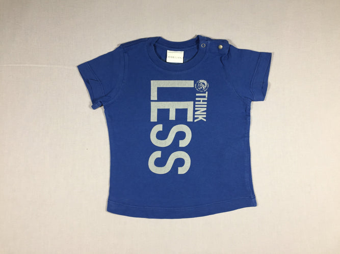 T-shirt m.c bleu flocage recto-verso - état neuf, moins cher chez Petit Kiwi