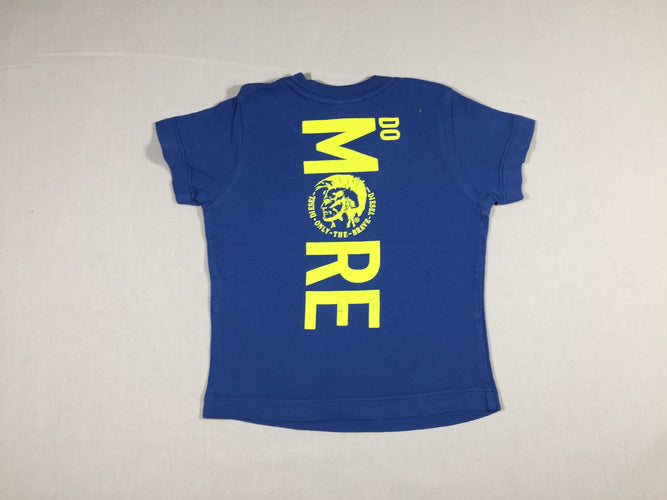 T-shirt m.c bleu flocage recto-verso - état neuf, moins cher chez Petit Kiwi