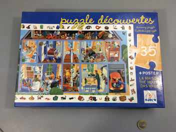 Puzzle découverte & poster La Maison 35pcs 3-5a