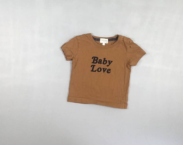 T-shirt m.c brun Baby, moins cher chez Petit Kiwi