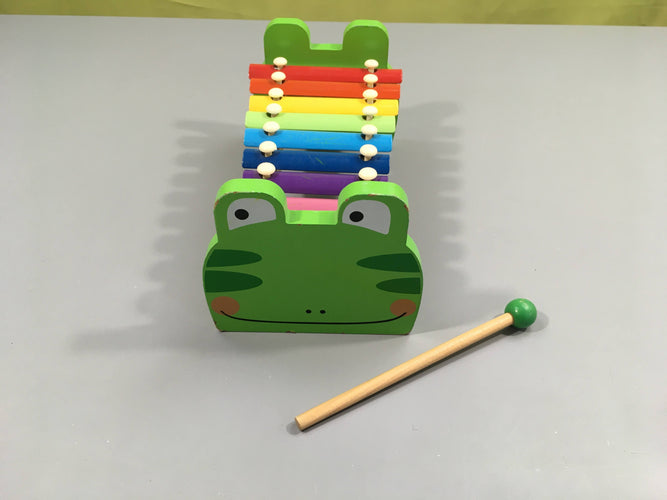 Xylophone bois-métal Crocodile, moins cher chez Petit Kiwi