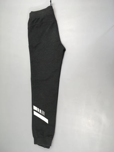 Pantalon de training molleton gris foncé chiné, moins cher chez Petit Kiwi