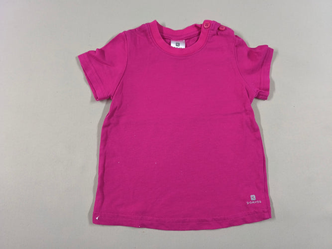 T-shirt m.c rose, moins cher chez Petit Kiwi