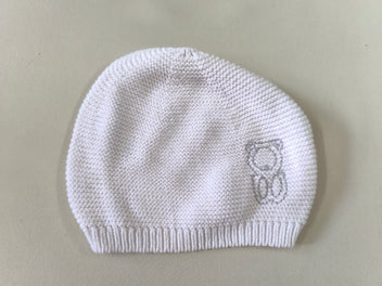 Bonnet mailles blanc 