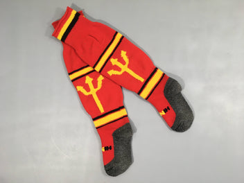 Chaussettes de foot diables rouges, 36-40, boulochées