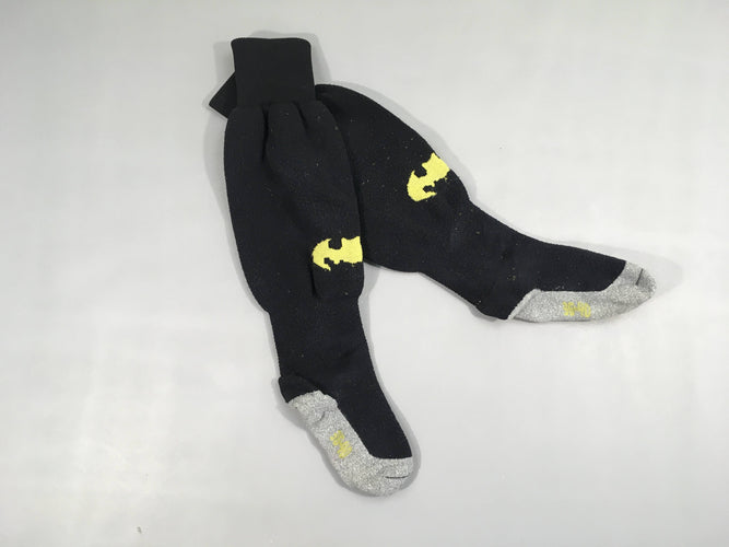 Chaussettes de foot noires batman, 36-40, boulochées, moins cher chez Petit Kiwi