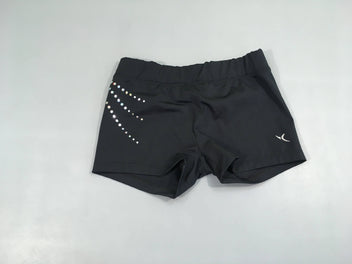 Short de gymnastique noir strass Domyos